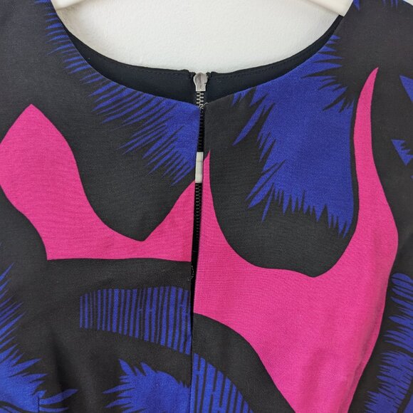 Diane von Furstenberg Dress Size XS Extra Small 2 Floral Print Keyhole Neck - Picture 5 of 7